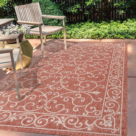 Jonathan Y flatweave polypropylene rug for high-traffic areas with easy cleanup