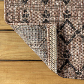 Jonathan Y Ourika outdoor rug offers easy cleaning for spills and muddy paws
