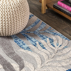 JONATHAN Y Tropics palm leaves rug stain resistance in everyday use