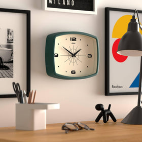 Jones Clocks acrylic matte finish with glass lens for a premium, glare-free look.