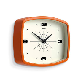 Jones Clocks Movie clock side view, compact 10-inch profile for small spaces.