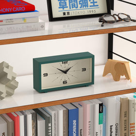 Jones Clocks Odeon Desk Clock on mantel as focal piece.