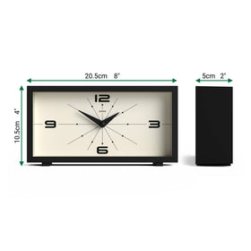 Jones Clocks Odeon glass lens close-up shows clear readability.