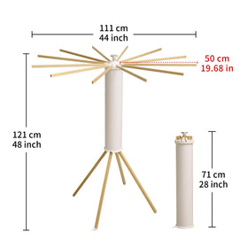 Stable four-leg frame of JOOM rack stays balanced in tight spaces.