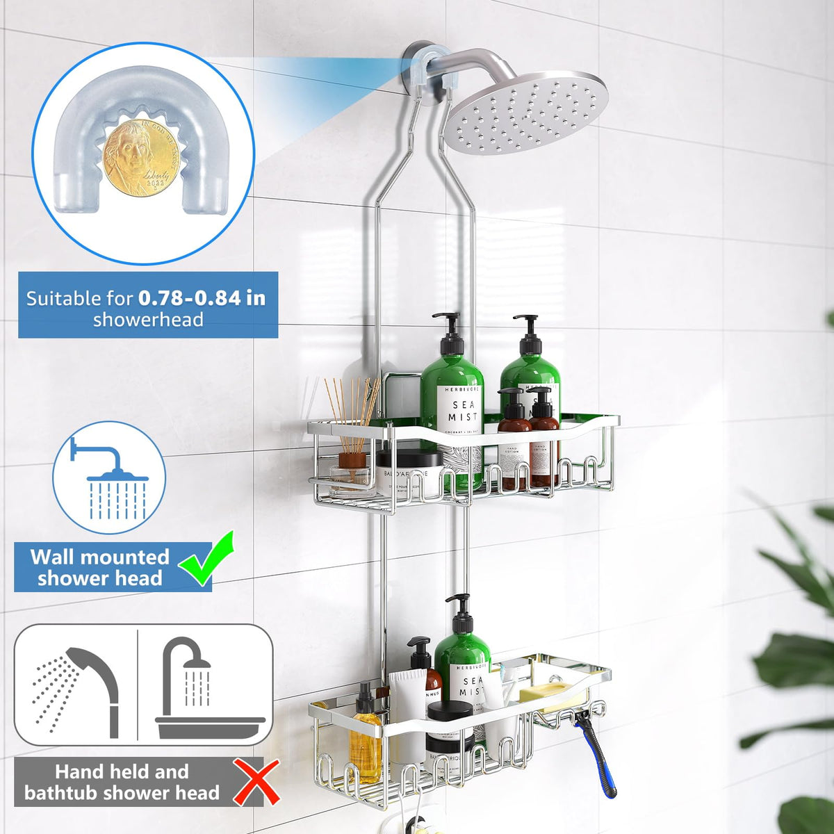 Joqixon soap holder and razor holder keep essentials organized.