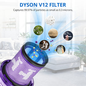JORAIR V12 filter pack compatible with Dyson V12 models at a glance