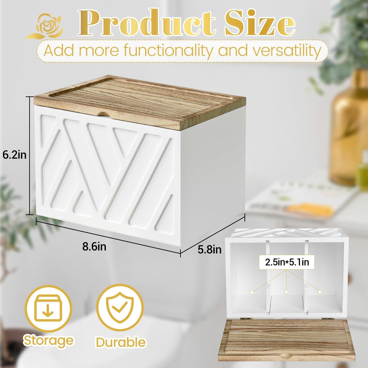 Jorkol durable solid wood with anti-slip pads stays steady.