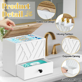 Jorkol tampon holder with anti-slip pads stays stable on surfaces.