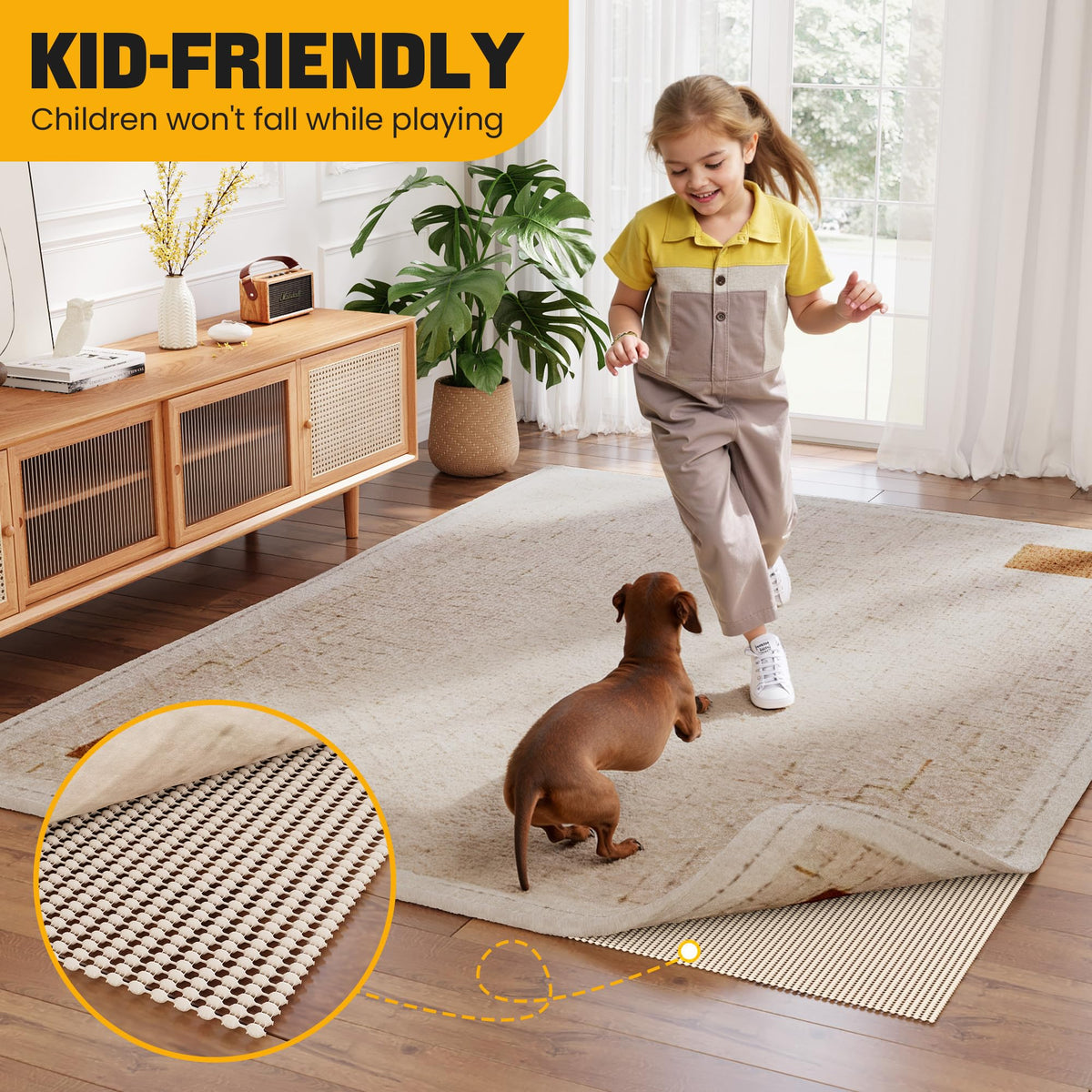 Jorvila residue-free pad leaves no sticky marks on floors.