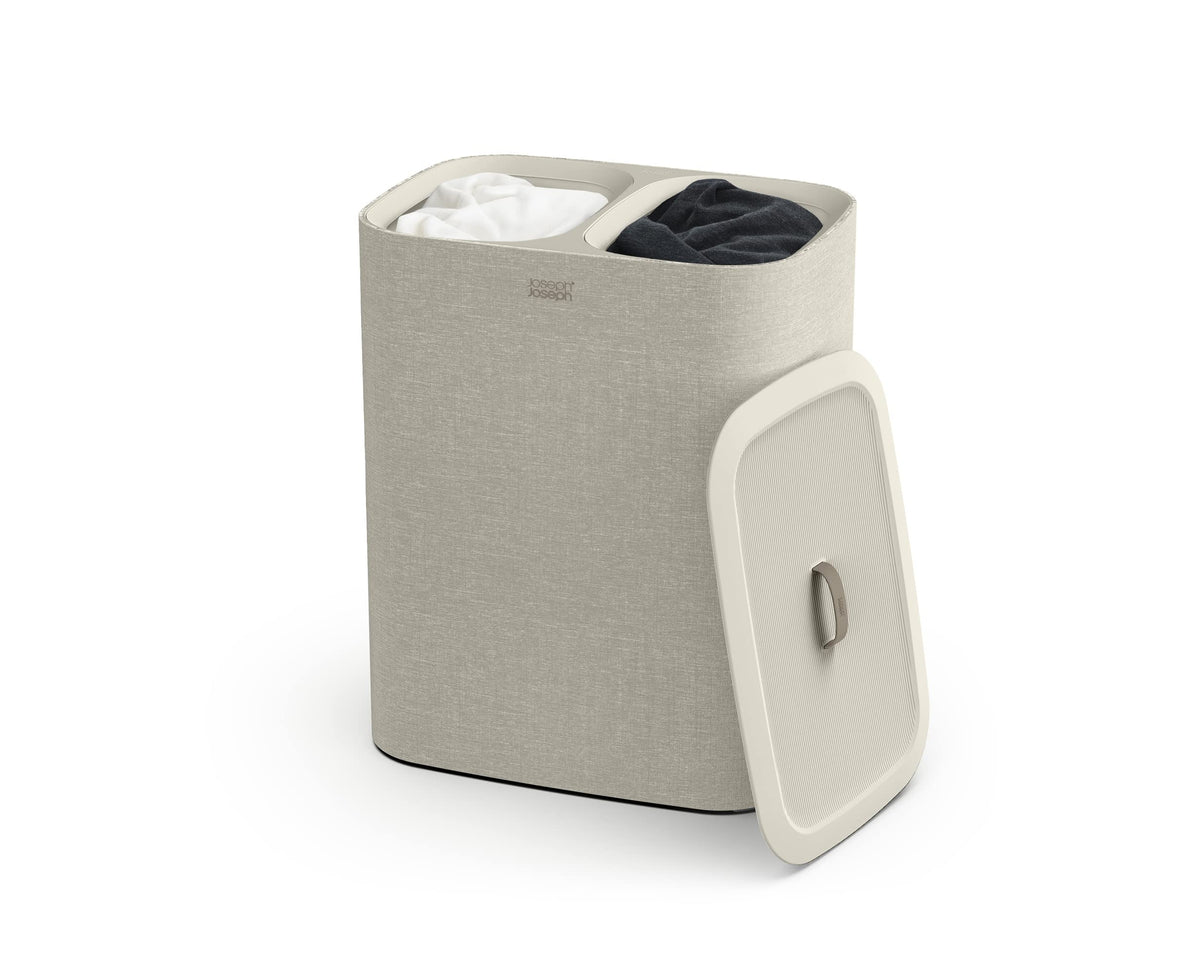 Joseph Joseph Tota 90L laundry hamper with lid for organized sorting