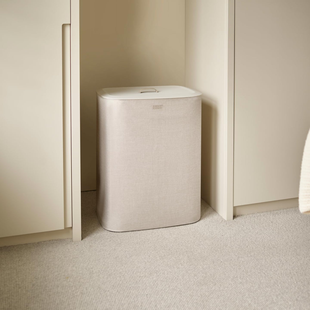 Joseph Joseph Tota Trio flat-pack design saves space before installation.