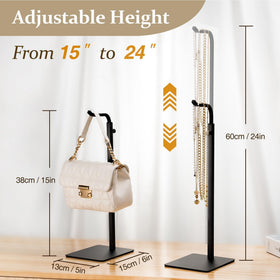 Josmimic 2-pack purse holder vertical design saving counter space