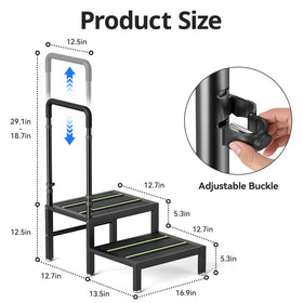 Josmimic bedside steps help access high beds and reach items safely.