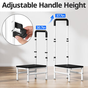 Josmimic step stool in a bathroom setting for steady stepping.