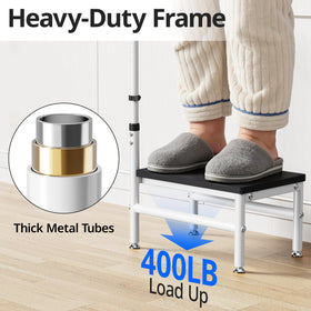 Josmimic step stool placed at bedside for easy, safe access.