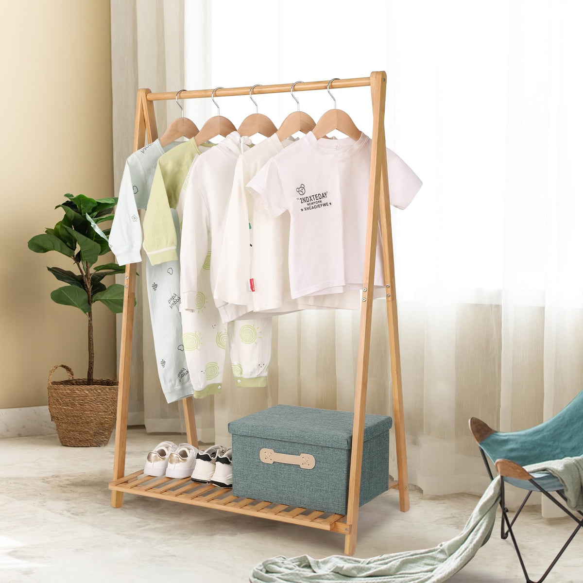 Jotsport kids dress-up area with hanging space for costumes.