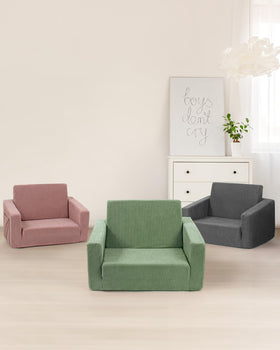 Jouha fold-to-recline transition offers versatile seating moments.