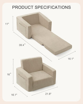 Jouha chair high-density foam supports little bodies.