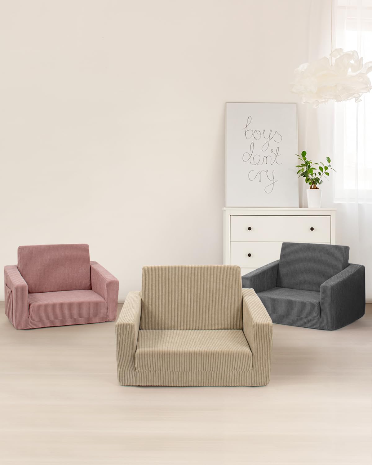 Jouha toddler chair nap-mat mode creates a cozy rest.