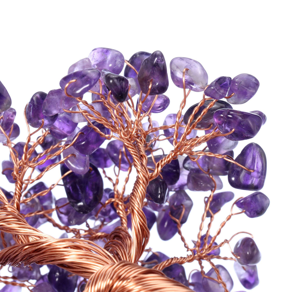 Jovivi copper-wire money tree branches form a stylish Tree of Life centerpiece