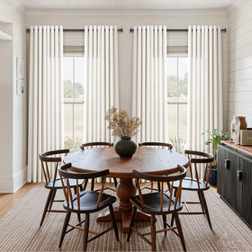 Jowels light-filtering curtain image highlights soft daylight entering room