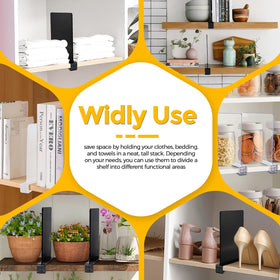 JOY DECOR 8-pack organizers support easy category separation for clothes, bags, and books.