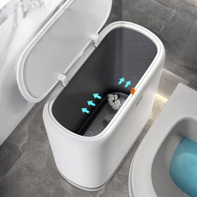 JOYBOS adsorption push lid trash can mounted on wall for space saving