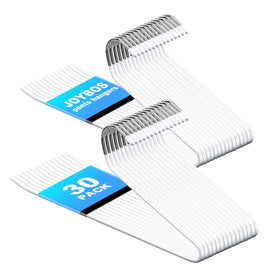 JOYBOS open-ended pants hanger for easy slide-on access and quick outfit changes.