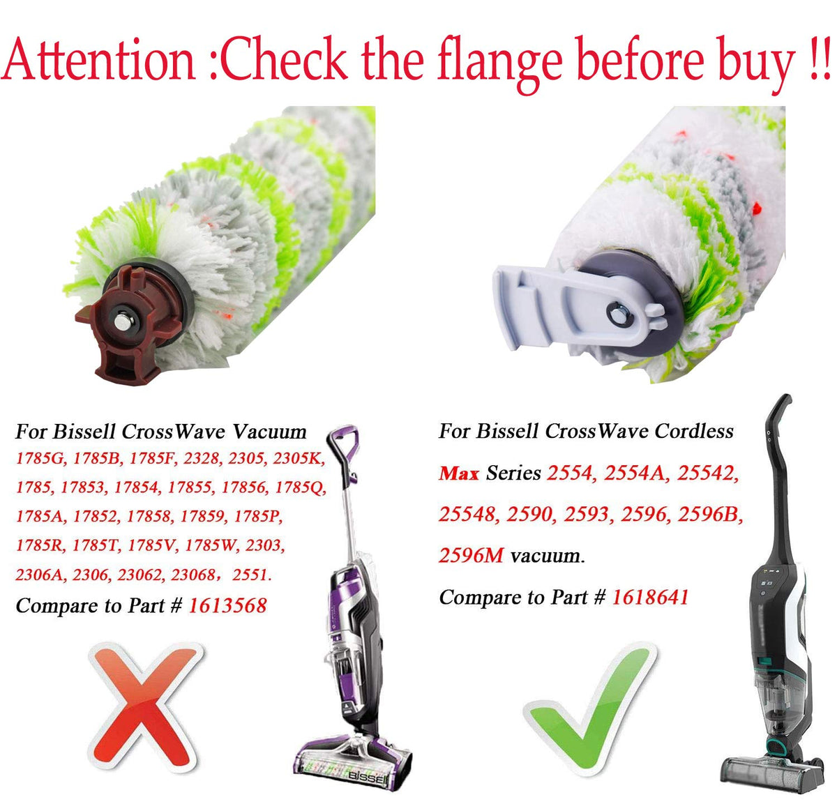 JoyBros Crosswave dry brush roll close-up designed for deep cleaning