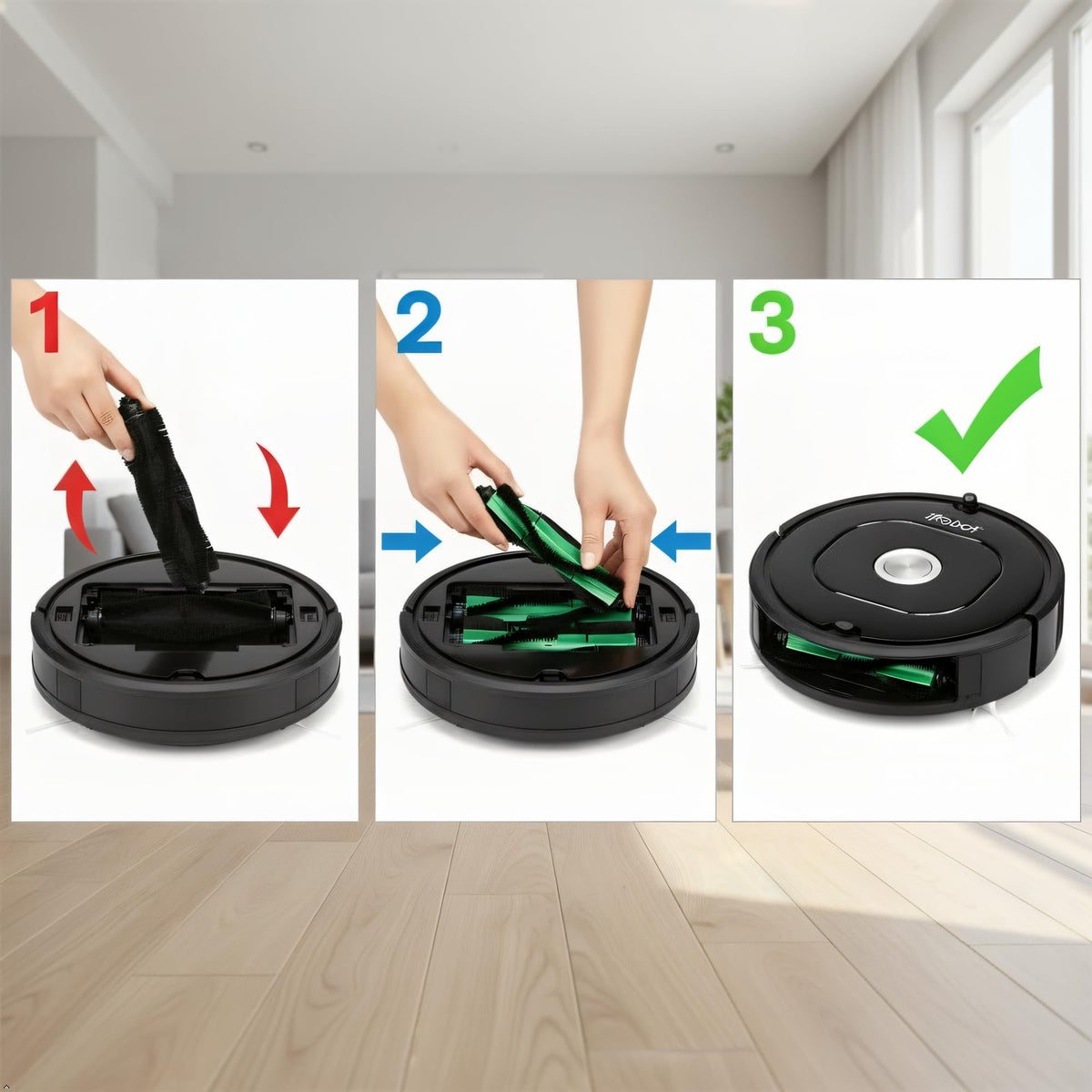 JoyBros Roomba Vac 2 main brush roller for enhanced pickup
