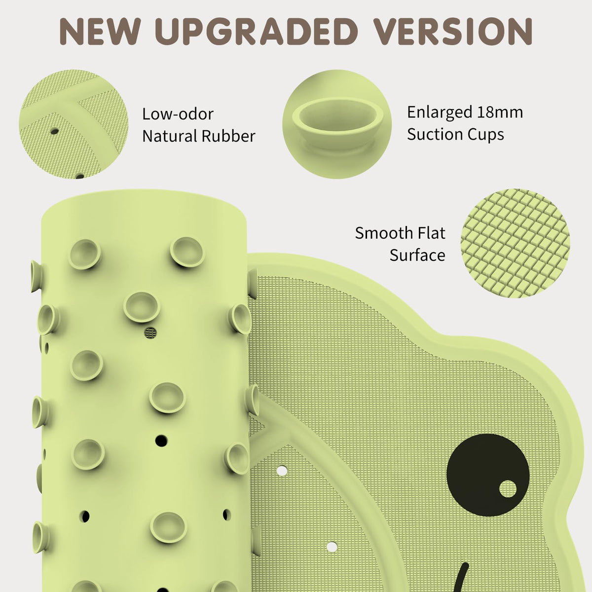 JOYCANO 18mm suction cups deliver stronger adhesion on smooth tubs.