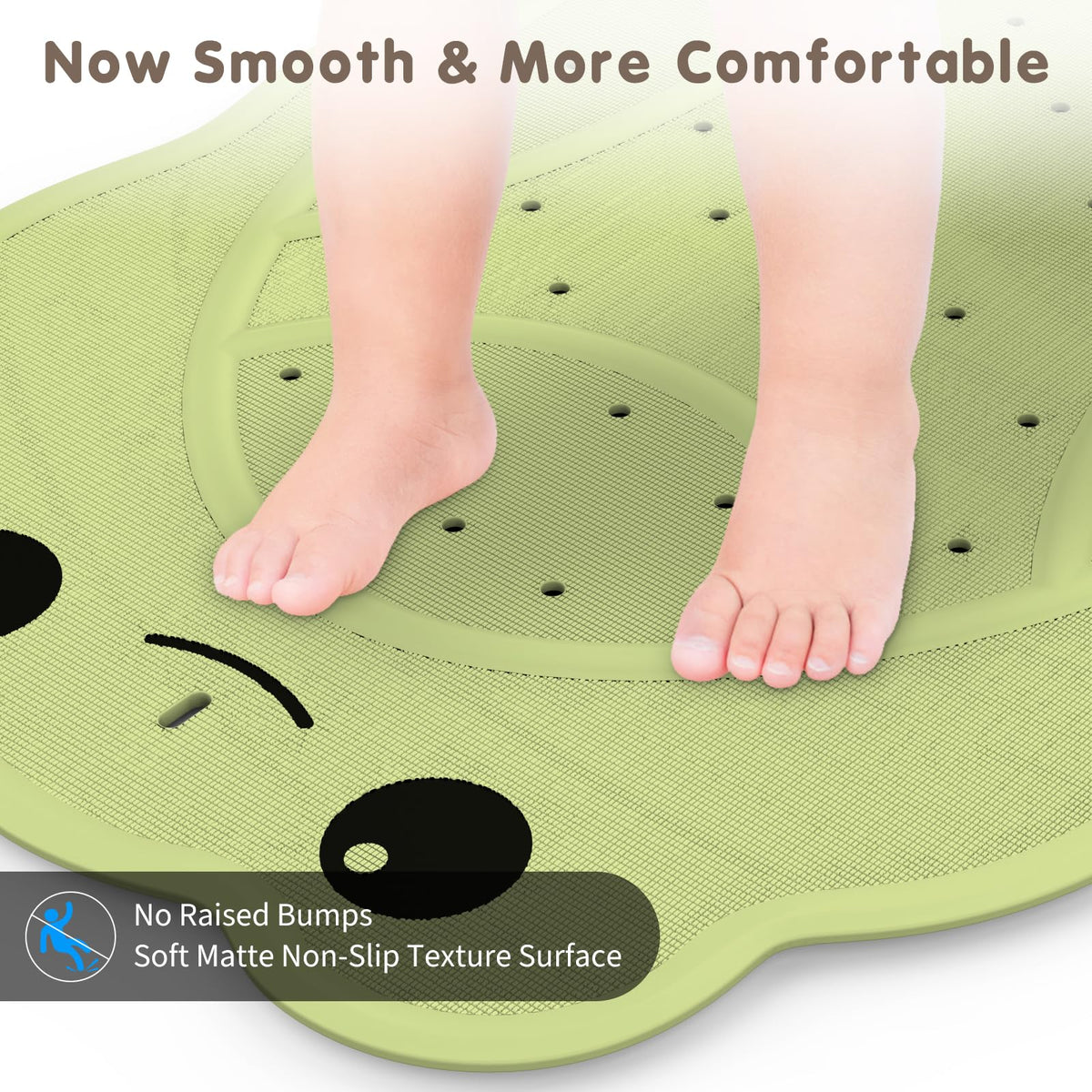 Odor-free rubber formula gentle on sensitive skin.