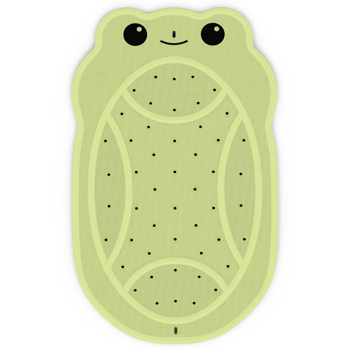 JOYCANO frog-design bathtub mat offers secure grip for toddlers.