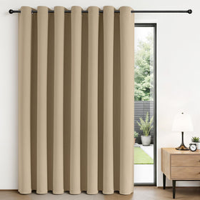 Joydeco blackout curtain 84inch with silver grommets, ideal for patio doors and living spaces