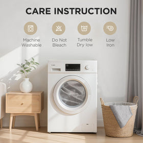 Joydeco blackout curtains easy-care fabric resists wrinkles and fading.