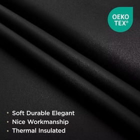 Joydeco blackout curtains with top grommets for easy mounting and clean hang
