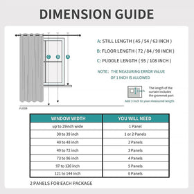Joydeco blackout curtains arrive ready to hang with simple installation.