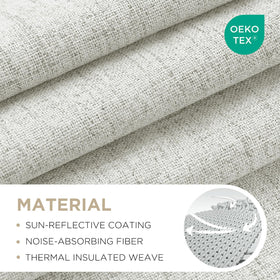 Joydeco blackout curtains rod-pocket install demonstrates easy hanging on standard rods.