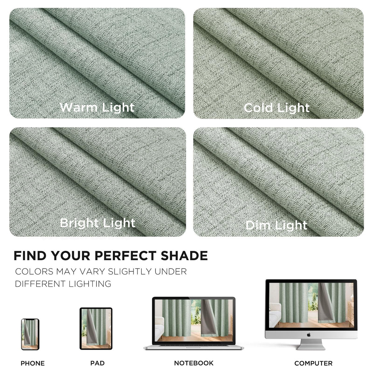 Joydeco blackout curtains easy care machine wash to simplify upkeep