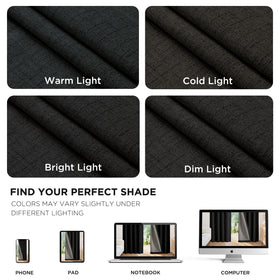 Joydeco blackout curtains block sun and UV rays protecting furniture.