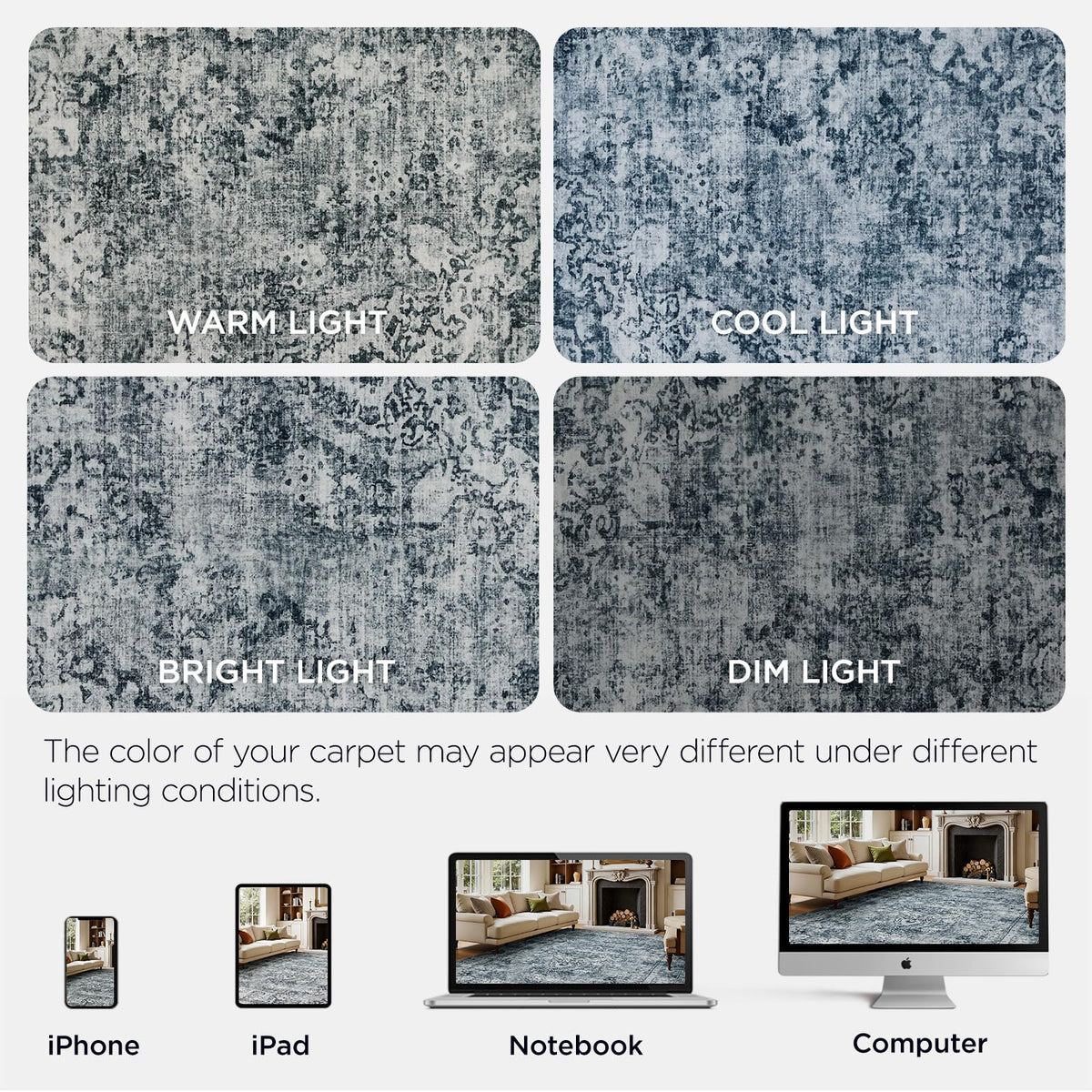 Joydeco eco-friendly rug backing protects floors while decorating.