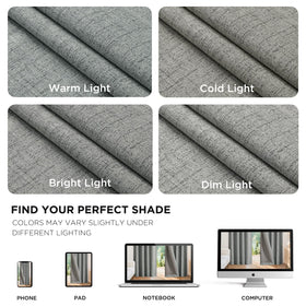 Joydeco two-panel full coverage spans 104 inches for standard windows
