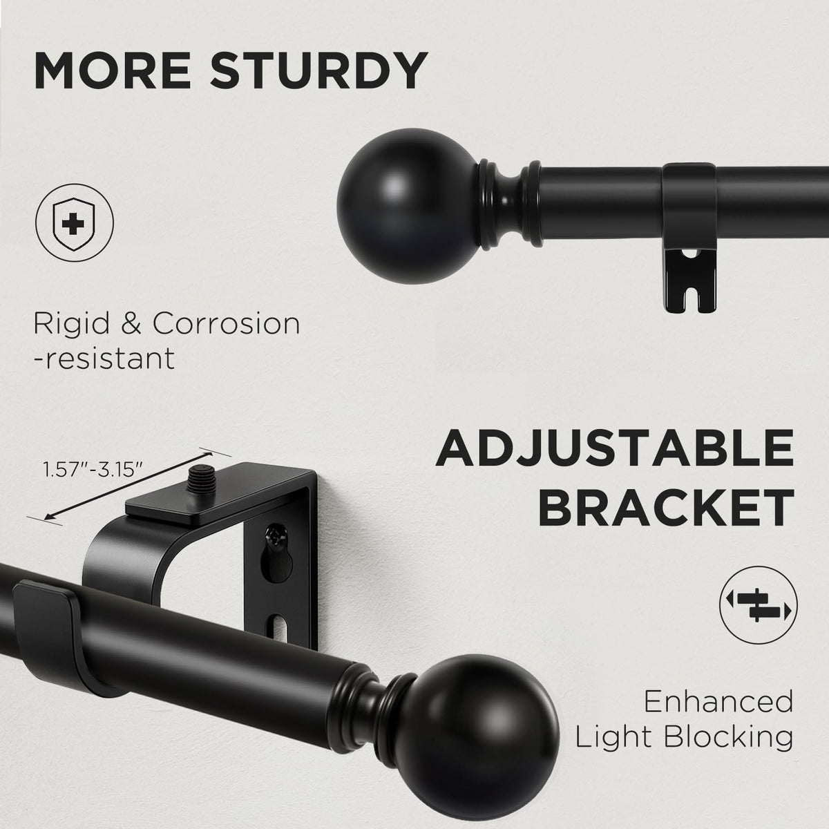 Joydeco included brackets and hardware ensuring smooth installation