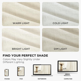 Joydeco ivory-toned drapes suit modern and farmhouse interiors with versatile style