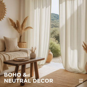 Joydeco 96inch linen curtains provide generous coverage for taller windows
