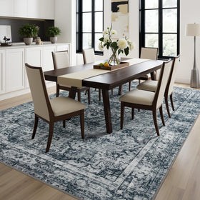 Joydeco low-pile rug handles high traffic with ease.