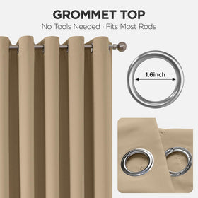 Joydeco machine-washable curtain for easy cleaning in busy households
