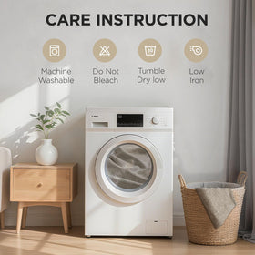 Joydeco machine-washable burgundy curtains ready for easy care