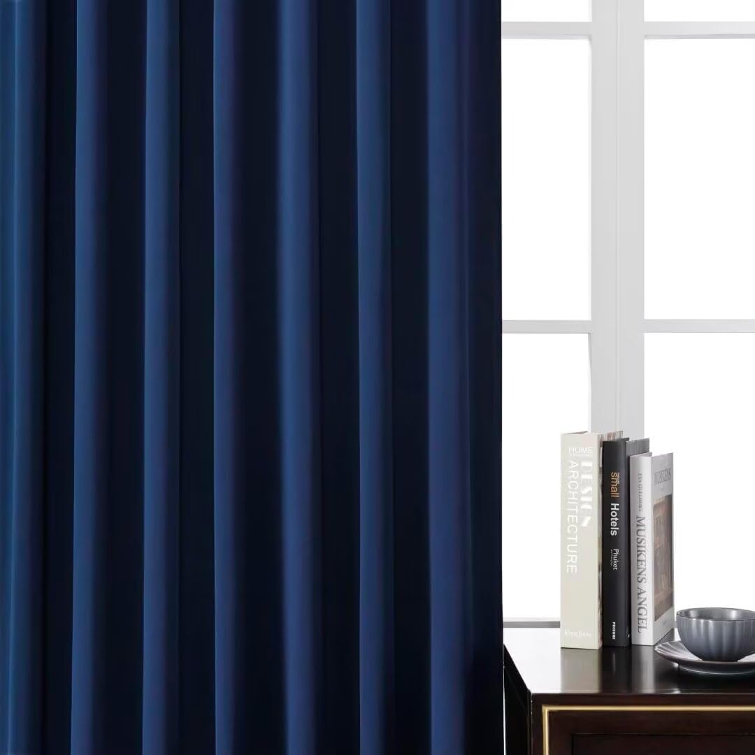 Joydeco 96-inch curtains are machine washable for easy care.