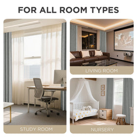 Joydeco machine-washable curtains for easy care and maintenance